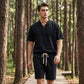 👕 50% DE RÉDUCTION ☀️ Ensemble décontracté été – Haut manches courtes & short assortis – Tissu respirant, coupe légère – parfait pour les journées chaudes ou les loisirs 🩳💨✨