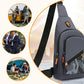 Sac bandoulière décontracté multi-compartiments