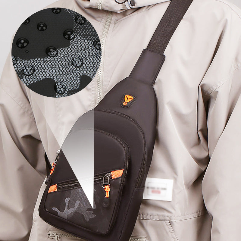 Sac bandoulière décontracté multi-compartiments