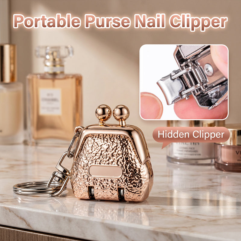 📢 1 ACHETÉ = 1 OFFERT ! ⏰ Coupe-Ongles Porte-Clés en Forme de Sac à Main Pliable – Ultra Compact, Lames Précises & Finition Métallique – Allie Mode et Fonctionnalité 👜✨