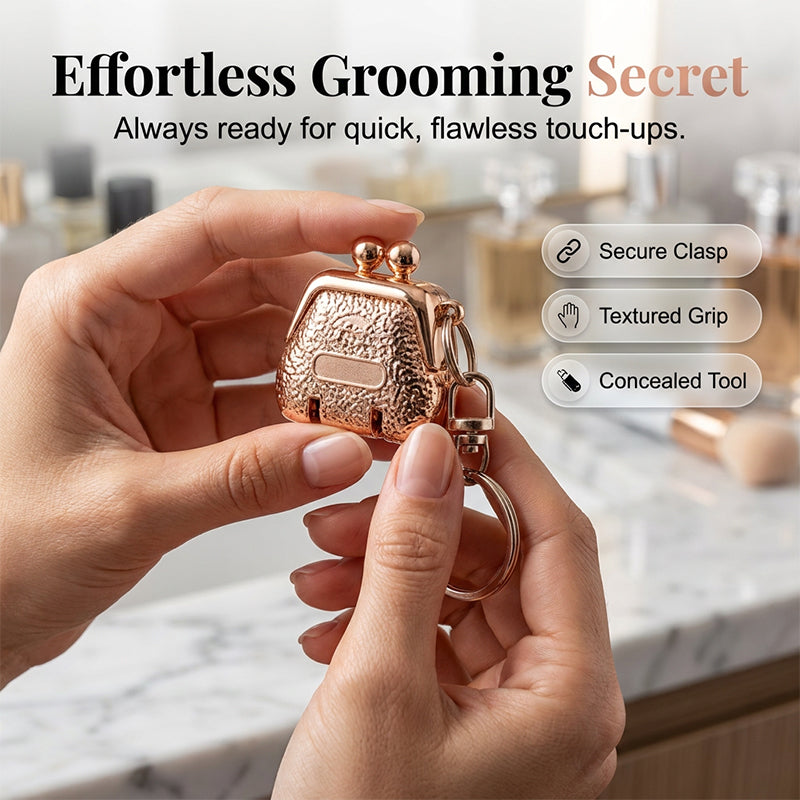 📢 1 ACHETÉ = 1 OFFERT ! ⏰ Coupe-Ongles Porte-Clés en Forme de Sac à Main Pliable – Ultra Compact, Lames Précises & Finition Métallique – Allie Mode et Fonctionnalité 👜✨