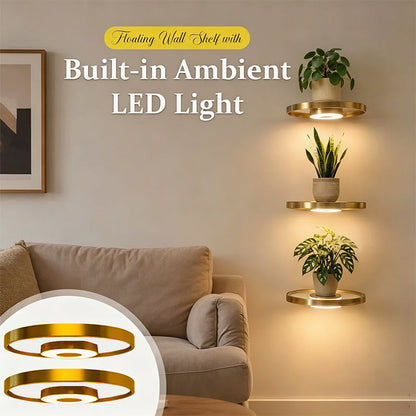 🪟 ACHETEZ 3, OBTENEZ 1 GRATUIT! 💡 Étagère murale flottante avec éclairage LED intégré – Design moderne, ambiance lumineuse & installation facile – Idéale pour salon, chambre & couloir ✨