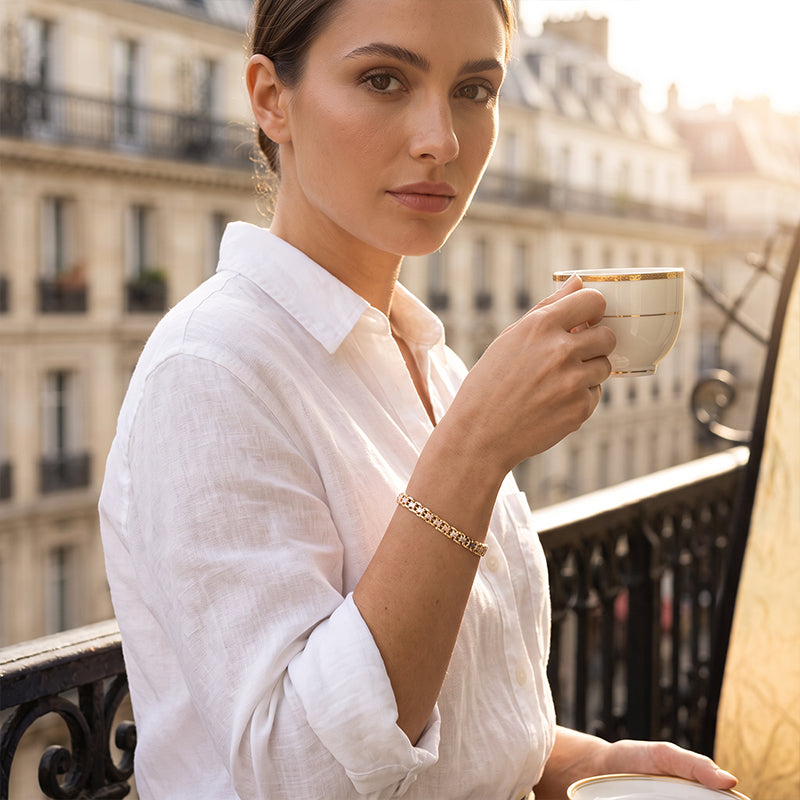 🎉 Soldes 2026 — Plus de 30 000 exemplaires vendus ! ✨Bracelet femme à chaînes dorées assemblées, look superposé chic 💛