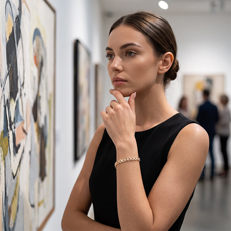 🎉 Soldes 2026 — Plus de 30 000 exemplaires vendus ! ✨Bracelet femme à chaînes dorées assemblées, look superposé chic 💛