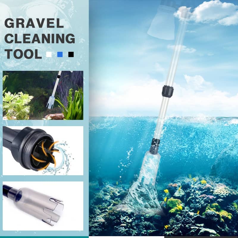 💫🐟 Nettoyeur gravier électrique aquarium, nettoyage rapide des déchets, entretien facile de votre bac à poissons