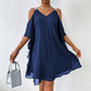 🍃🌸 OFFRE LIMITÉE 50% DE RÉDUCTION! 👗Robe polyvalente à encolure V et épaules dénudées – Douce et facile à porter – Du jour à la nuit sans effort.
