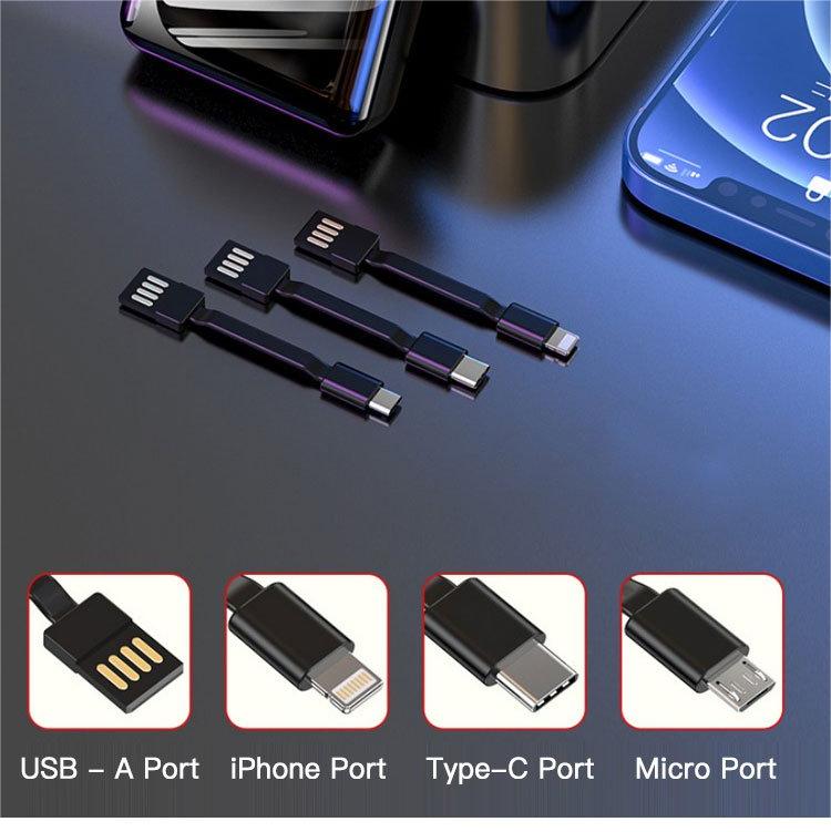 🔋 Mini Banque d’Alimentation Portable — 3600 à 20000 mAh, 4 Ports USB, Double LED, Charge Rapide ⚡