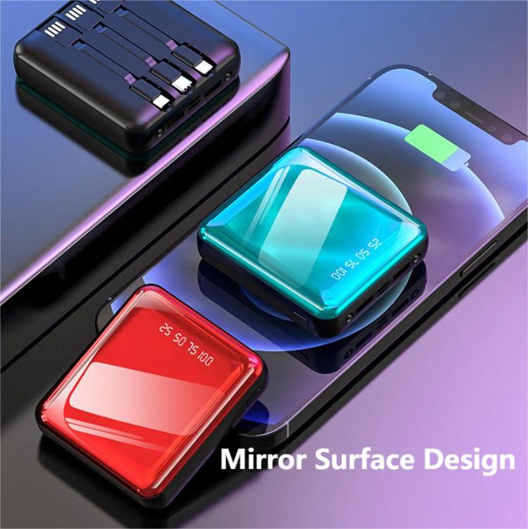 🔋 Mini Banque d’Alimentation Portable — 3600 à 20000 mAh, 4 Ports USB, Double LED, Charge Rapide ⚡
