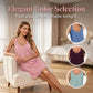 🌙 OFFRE LIMITÉE -50% ! 👗 Chemise de Nuit Femme Dentelle Col V – Tissu Modal Doux, Respirant & Élégant ✨