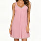 🌙 OFFRE LIMITÉE -50% ! 👗 Chemise de Nuit Femme Dentelle Col V – Tissu Modal Doux, Respirant & Élégant ✨