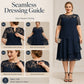 Robe élégante grande taille à volants pour femmes