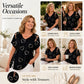 💖👚 -50% | T-Shirt Femme Grande Taille à Imprimé Cœur – Manches Courtes, Détails Découpés & Liens, Coupe Ample et Décontractée