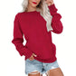 📢📢50% DE RÉDUCTION !! ⏰🌸 Sweat à col rond oversize femme – Coupe ample décontractée, matière douce et respirante, l’indispensable d’un look effortless au quotidien ☁️👖