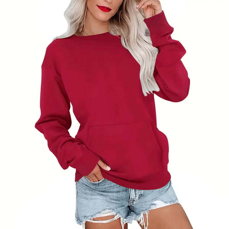 📢📢50% DE RÉDUCTION !! ⏰🌸 Sweat à col rond oversize femme – Coupe ample décontractée, matière douce et respirante, l’indispensable d’un look effortless au quotidien ☁️👖