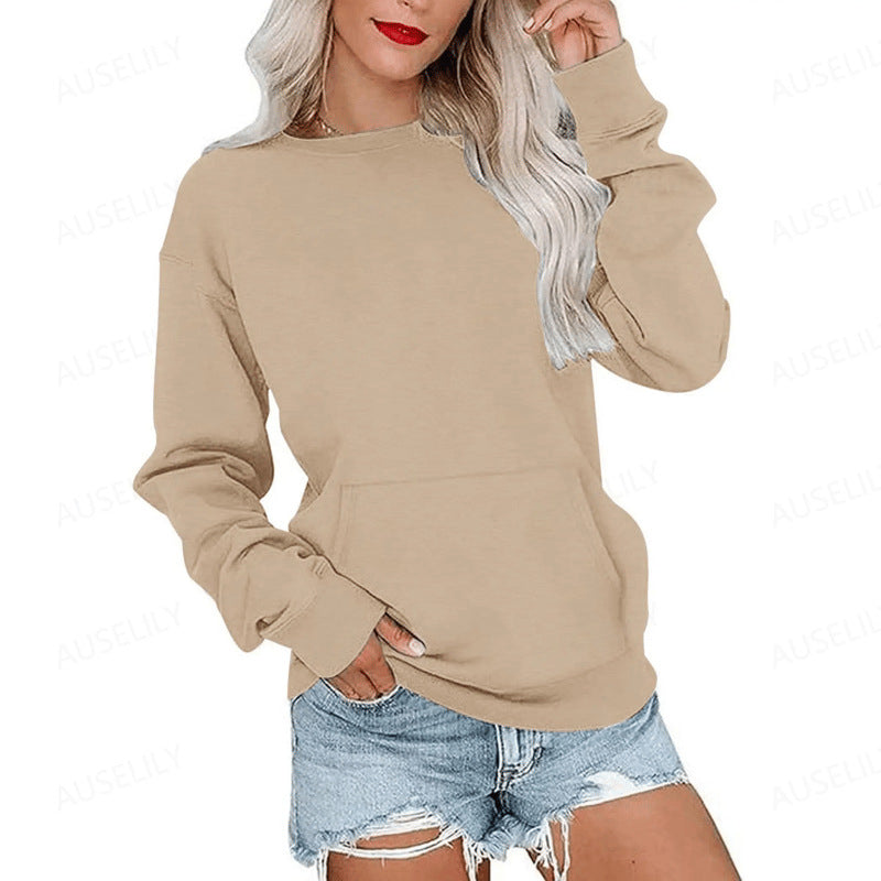 📢📢50% DE RÉDUCTION !! ⏰🌸 Sweat à col rond oversize femme – Coupe ample décontractée, matière douce et respirante, l’indispensable d’un look effortless au quotidien ☁️👖