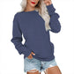 📢📢50% DE RÉDUCTION !! ⏰🌸 Sweat à col rond oversize femme – Coupe ample décontractée, matière douce et respirante, l’indispensable d’un look effortless au quotidien ☁️👖