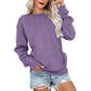📢📢50% DE RÉDUCTION !! ⏰🌸 Sweat à col rond oversize femme – Coupe ample décontractée, matière douce et respirante, l’indispensable d’un look effortless au quotidien ☁️👖