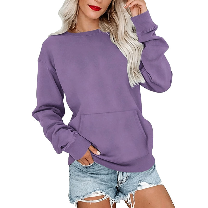📢📢50% DE RÉDUCTION !! ⏰🌸 Sweat à col rond oversize femme – Coupe ample décontractée, matière douce et respirante, l’indispensable d’un look effortless au quotidien ☁️👖