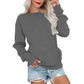 📢📢50% DE RÉDUCTION !! ⏰🌸 Sweat à col rond oversize femme – Coupe ample décontractée, matière douce et respirante, l’indispensable d’un look effortless au quotidien ☁️👖