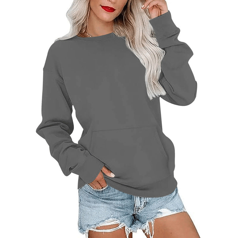 📢📢50% DE RÉDUCTION !! ⏰🌸 Sweat à col rond oversize femme – Coupe ample décontractée, matière douce et respirante, l’indispensable d’un look effortless au quotidien ☁️👖