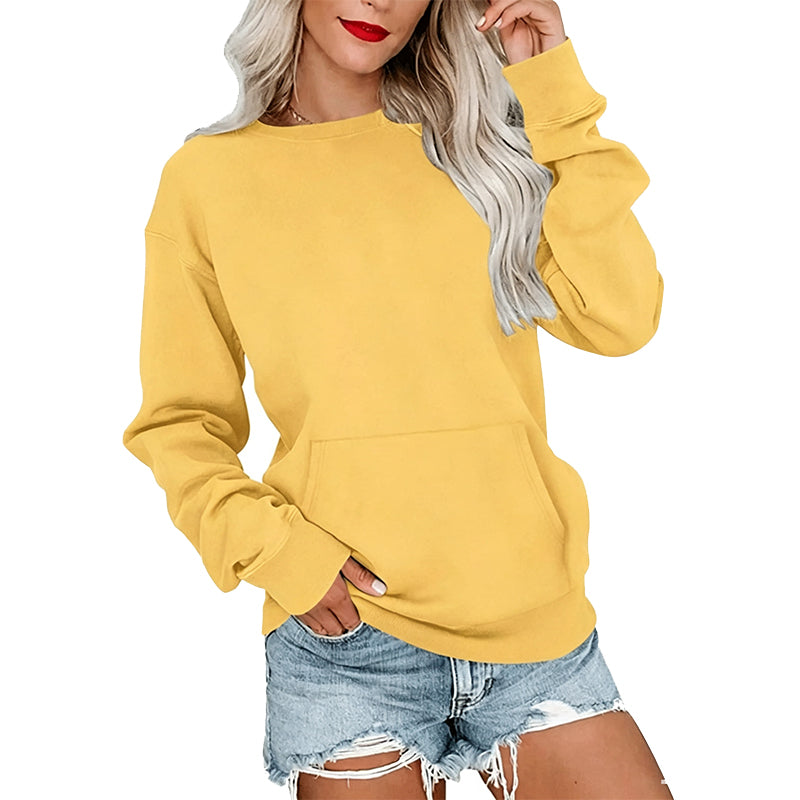 📢📢50% DE RÉDUCTION !! ⏰🌸 Sweat à col rond oversize femme – Coupe ample décontractée, matière douce et respirante, l’indispensable d’un look effortless au quotidien ☁️👖