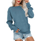 📢📢50% DE RÉDUCTION !! ⏰🌸 Sweat à col rond oversize femme – Coupe ample décontractée, matière douce et respirante, l’indispensable d’un look effortless au quotidien ☁️👖