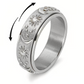 ✨ 50% DE RÉDUCTION ! 💍 Bague Rotative Anti-Stress Soleil Lune Étoiles – Métal de Qualité – 360° & Hypoallergénique for Couple