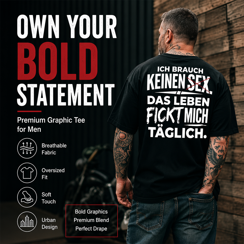 T-shirt homme avec slogan allemand humoristique