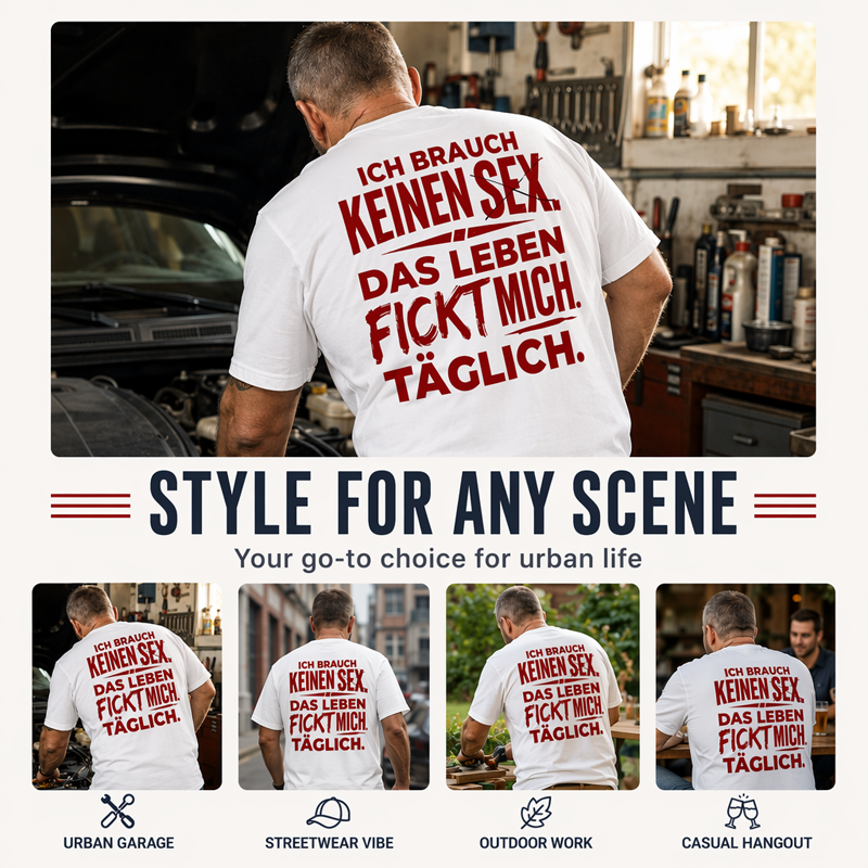 T-shirt homme avec slogan allemand humoristique