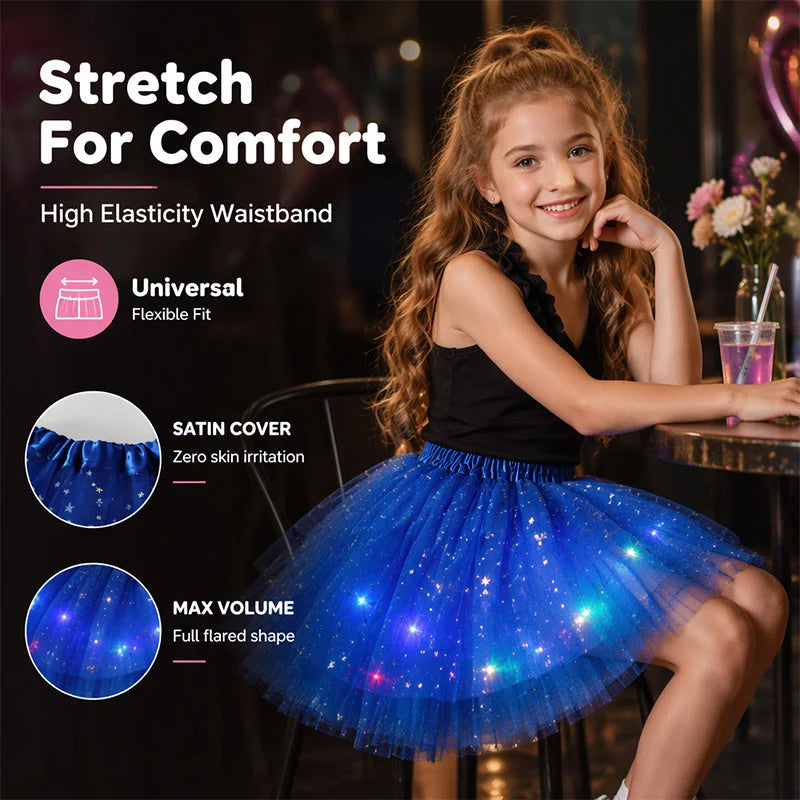 👗 50% DE RÉDUCTION ! ✨ Jupe Tutu LED Magique - Illumination Éclatante avec 8 Modes Lumineux, Parfaite pour Fêtes/Déguisements/Photos 💃🎉