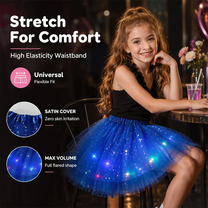 👗 50% DE RÉDUCTION ! ✨ Jupe Tutu LED Magique - Illumination Éclatante avec 8 Modes Lumineux, Parfaite pour Fêtes/Déguisements/Photos 💃🎉