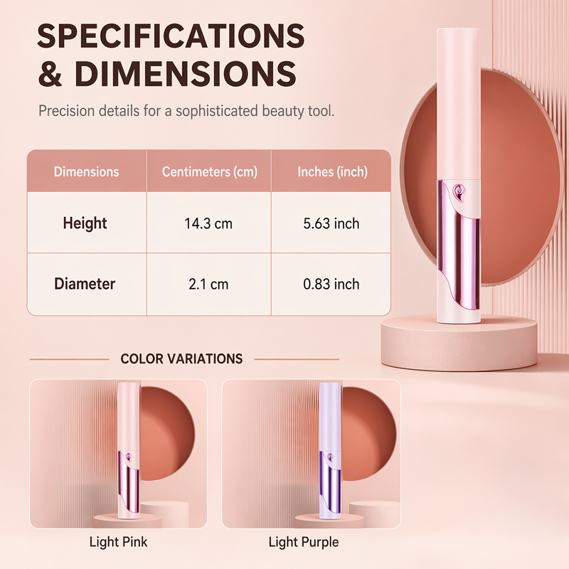 📢 50% DE RÉDUCTION ! ⏰ Recourbe-Cils Chauffant LED – ABS – 50–80°C & Portable for Maquillage Quotidien