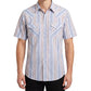 🔥Aujourd’hui -50 % ! 🚗Chemise homme à manches courtes à rayures, coupe classique