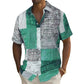 Chemise homme à motifs et couleurs contrastées