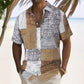 Chemise homme à motifs et couleurs contrastées