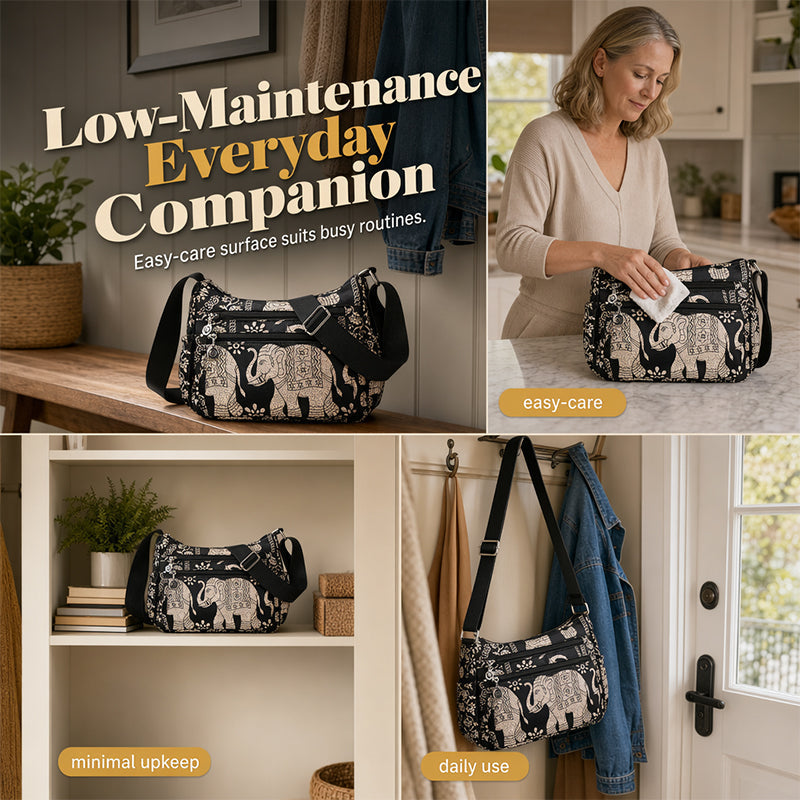 🔒🎒 Sac bandoulière nylon voyage – Multi-poches, fermeture sécurisée, format compact mais spacieux, parfaite pour les escapades et le quotidien 🗺️☕