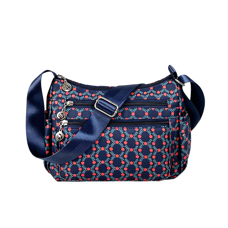 🔒🎒 Sac bandoulière nylon voyage – Multi-poches, fermeture sécurisée, format compact mais spacieux, parfaite pour les escapades et le quotidien 🗺️☕