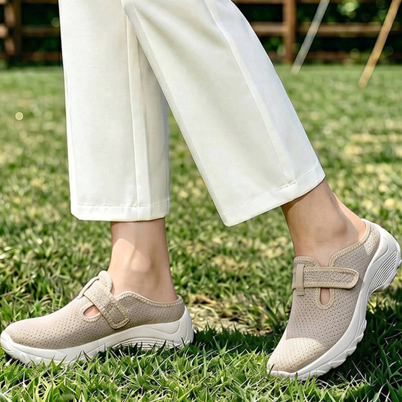 👟 50% DE RÉDUCTION ! 🚶‍♀️ Chaussures Marche Confort Lift Femme – PU + EVA – Semelle Plateforme Amortissante & Slip-On for Quotidien & Voyage