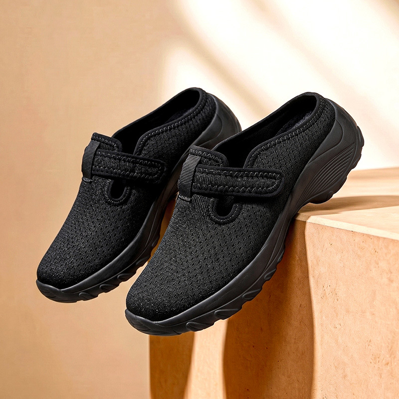 👟 50% DE RÉDUCTION ! 🚶‍♀️ Chaussures Marche Confort Lift Femme – PU + EVA – Semelle Plateforme Amortissante & Slip-On for Quotidien & Voyage
