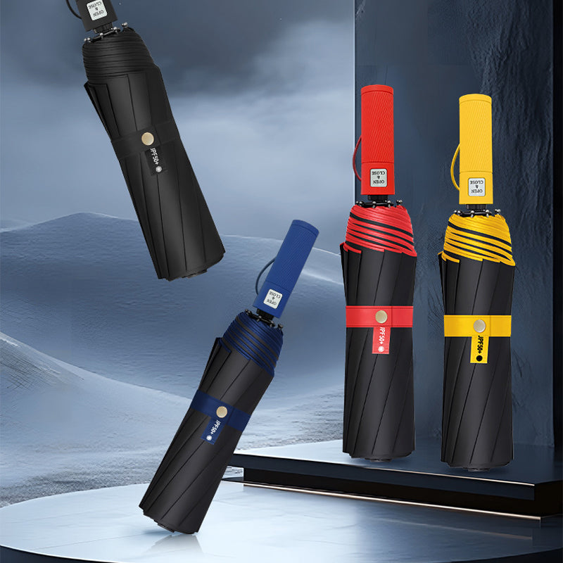 ☂️ 50% DE RÉDUCTION ! 🌧️ Grand Parapluie Automatique Soleil & Pluie – Acier + Vinyle – Ø 125 cm & UPF 50+ & Double Nervures for Famille & Pendulaires