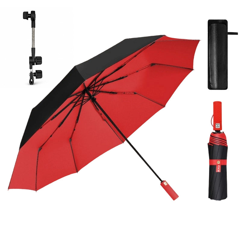 ☂️ 50% DE RÉDUCTION ! 🌧️ Grand Parapluie Automatique Soleil & Pluie – Acier + Vinyle – Ø 125 cm & UPF 50+ & Double Nervures for Famille & Pendulaires