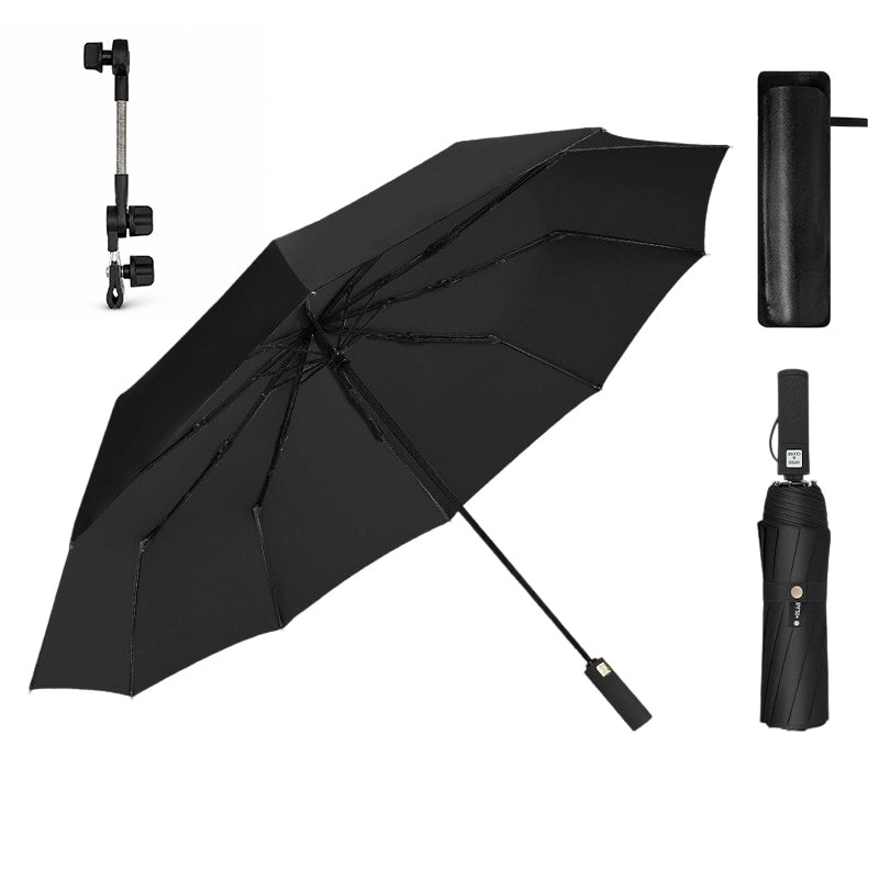 ☂️ 50% DE RÉDUCTION ! 🌧️ Grand Parapluie Automatique Soleil & Pluie – Acier + Vinyle – Ø 125 cm & UPF 50+ & Double Nervures for Famille & Pendulaires