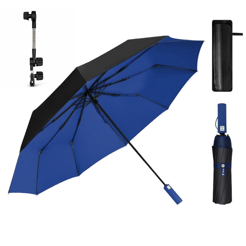 ☂️ 50% DE RÉDUCTION ! 🌧️ Grand Parapluie Automatique Soleil & Pluie – Acier + Vinyle – Ø 125 cm & UPF 50+ & Double Nervures for Famille & Pendulaires