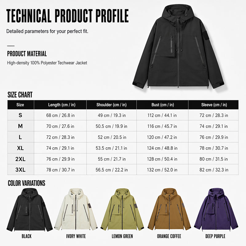 🌧️Veste hardshell unisexe – protection anti-tempête professionnelle à trois couches, coupe-vent et respirante – paiement à la livraison 💪