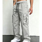 Pantalon cargo décontracté coupe ample pour homme