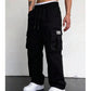 Pantalon cargo décontracté coupe ample pour homme