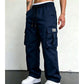 Pantalon cargo décontracté coupe ample pour homme