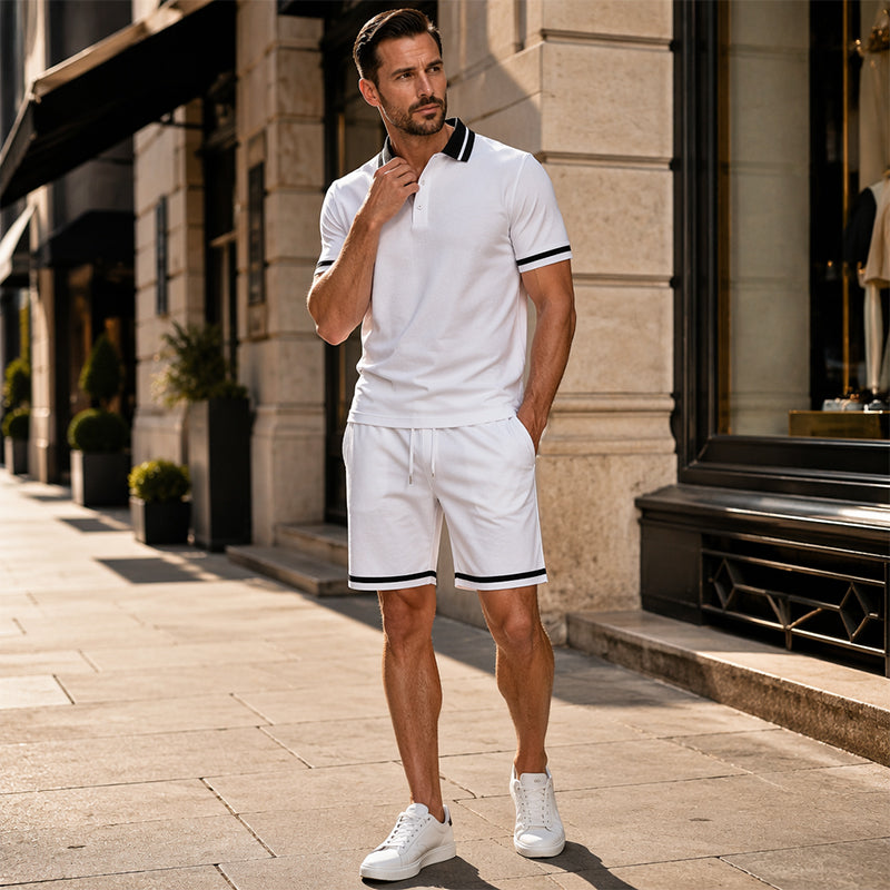 🛍️-50% – Ensemble décontracté 2 pièces pour homme – Tenue estivale décontractée, respirante et polyvalente pour le quotidien et les loisirs ☀️