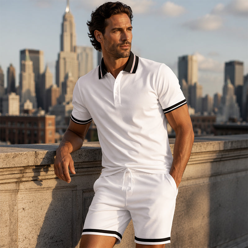 🛍️-50% – Ensemble décontracté 2 pièces pour homme – Tenue estivale décontractée, respirante et polyvalente pour le quotidien et les loisirs ☀️