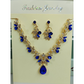 💎 50% DE RÉDUCTION ! ✨ Parure Collier & Boucles d’Oreilles Pendentif Goutte Scintillant – Alliage + Strass – 52 cm & 3,5 cm for Mariage & Soirée